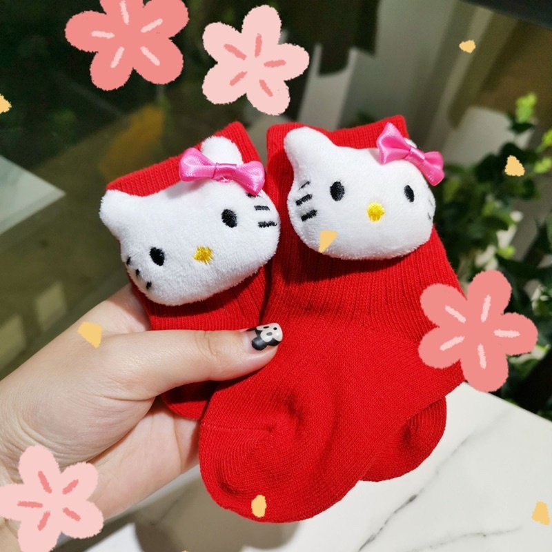 Vớ Baby Cổ Cao Đỏ Cho Bé 0-3 tuổi Chất Cotton Êm Mịn Kháng Khuẩn