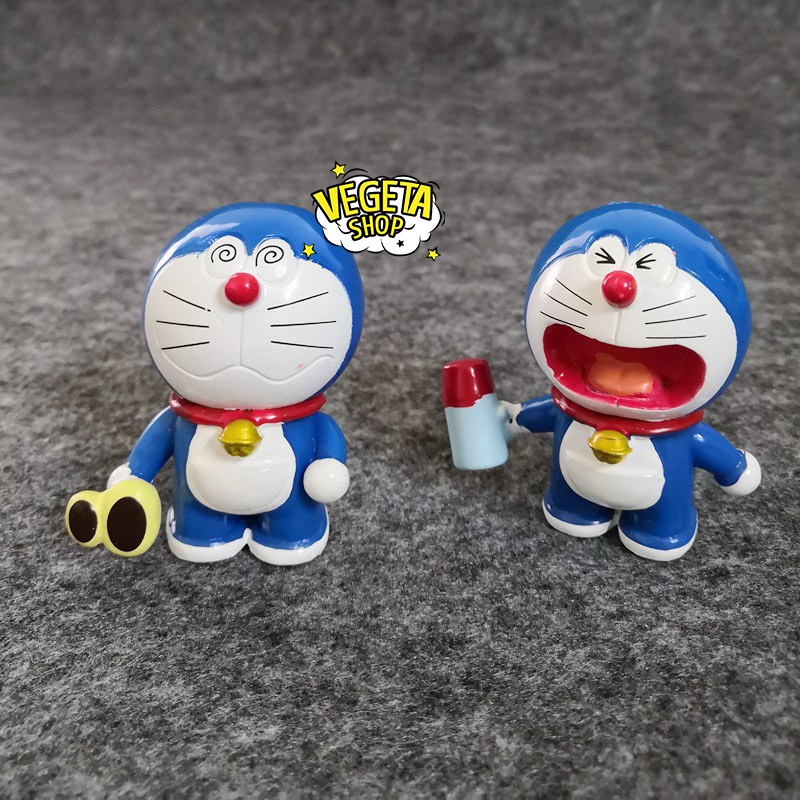 Mô hình Doraemon Doremon - Trọn bộ 8 Mô hình các tư thế Doremon Doraemon và bảo bối - Cao khoảng 5~6cm