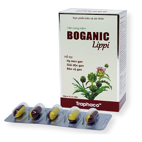 Boganic Lippi hỗ trợ giải độc gan, hỗ trợ hạ men gan, dị ứng, mụn nhọt, ngăn ngừa xơ vữa động mạch, giảm cholesterol