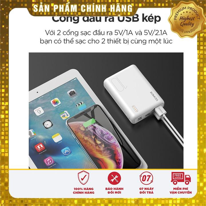Pin Sạc Dự Phòng Romoss Simple 10 – Tích Hợp Sạc Nhanh – Dung Lượng Lớn 10000mAh
