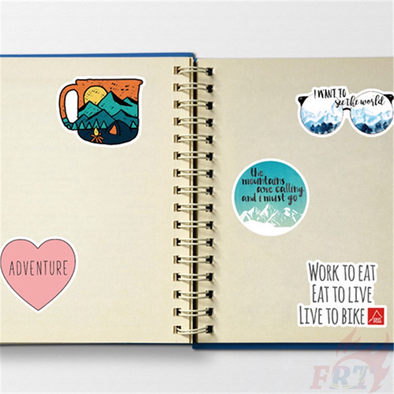 ❉ Outdoor Hiking Adventure Travel Series 02 Stickers ❉ 50Pcs/Set Waterproof DIY Fashion Decals Doodle Stickers