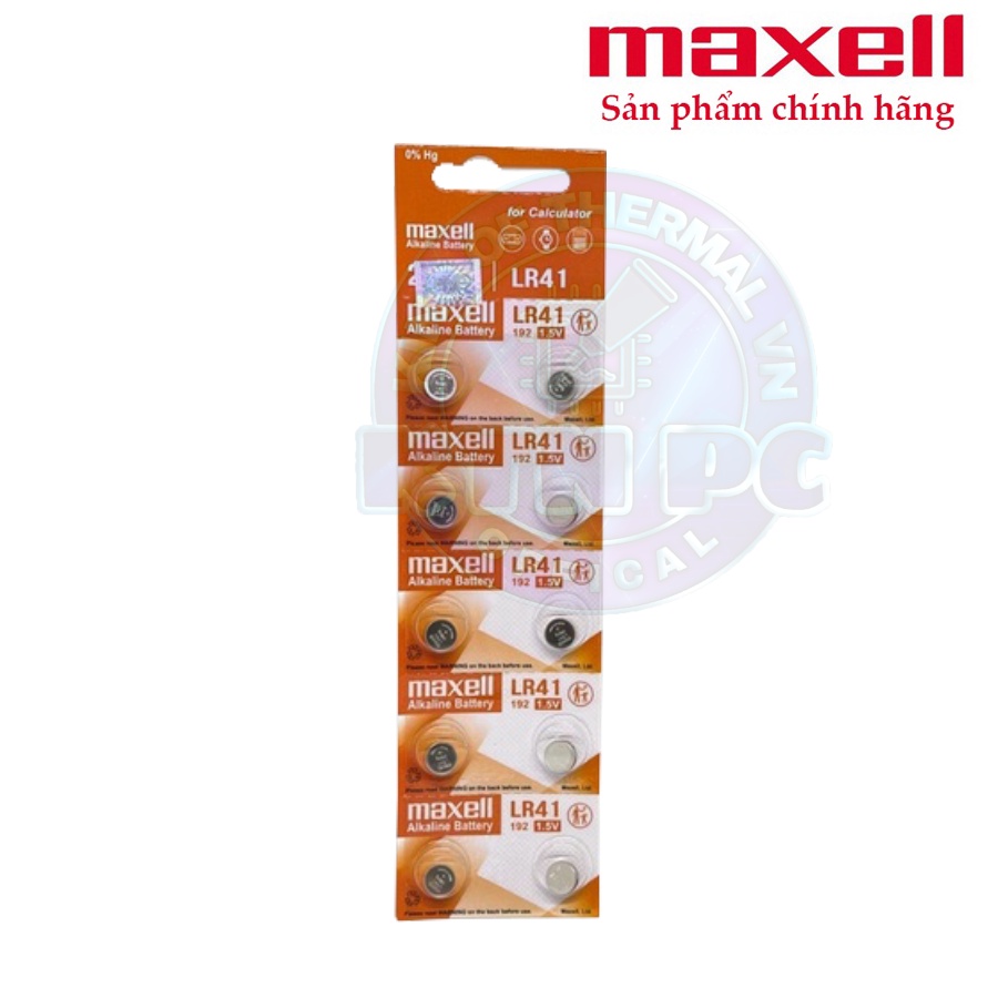 Pin Maxell LR41 / LR44 / LR1130 Lithium 1.5V - Xuất Xứ Japan