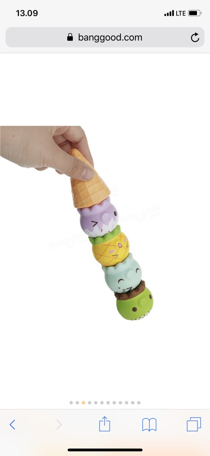 Đồ Chơi Squishy Hình Cây Kem Ốc Quế