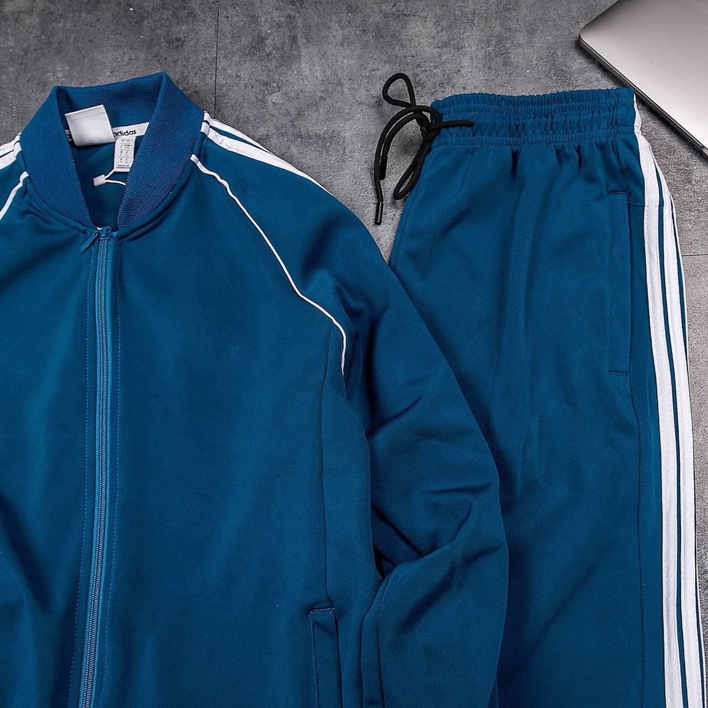 Bộ quần áo thể thao thu đông nam nữ màu xanh dương, set thể thao thu đông nam nữ cao cấp màu xanh dương | BigBuy360 - bigbuy360.vn