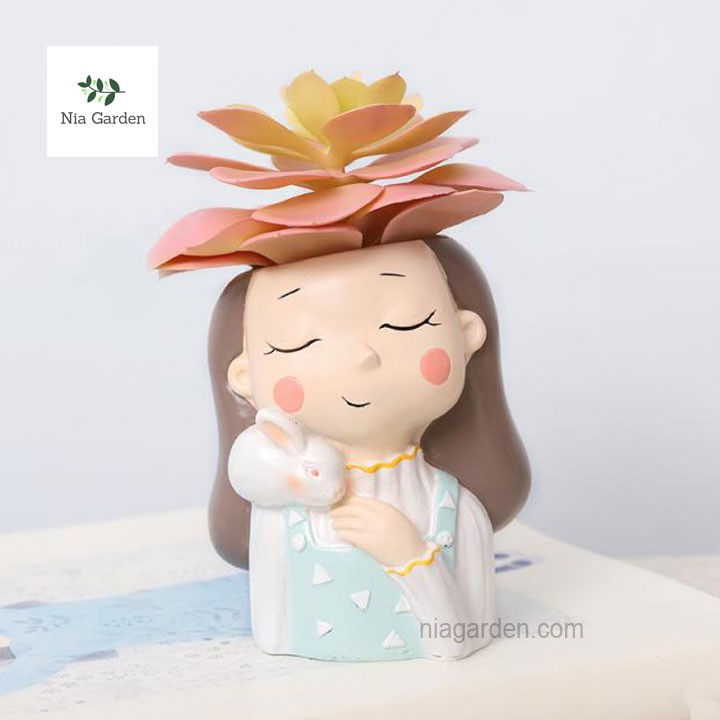 Chậu cô gái mùa xuân little girl spring trồng cây cảnh