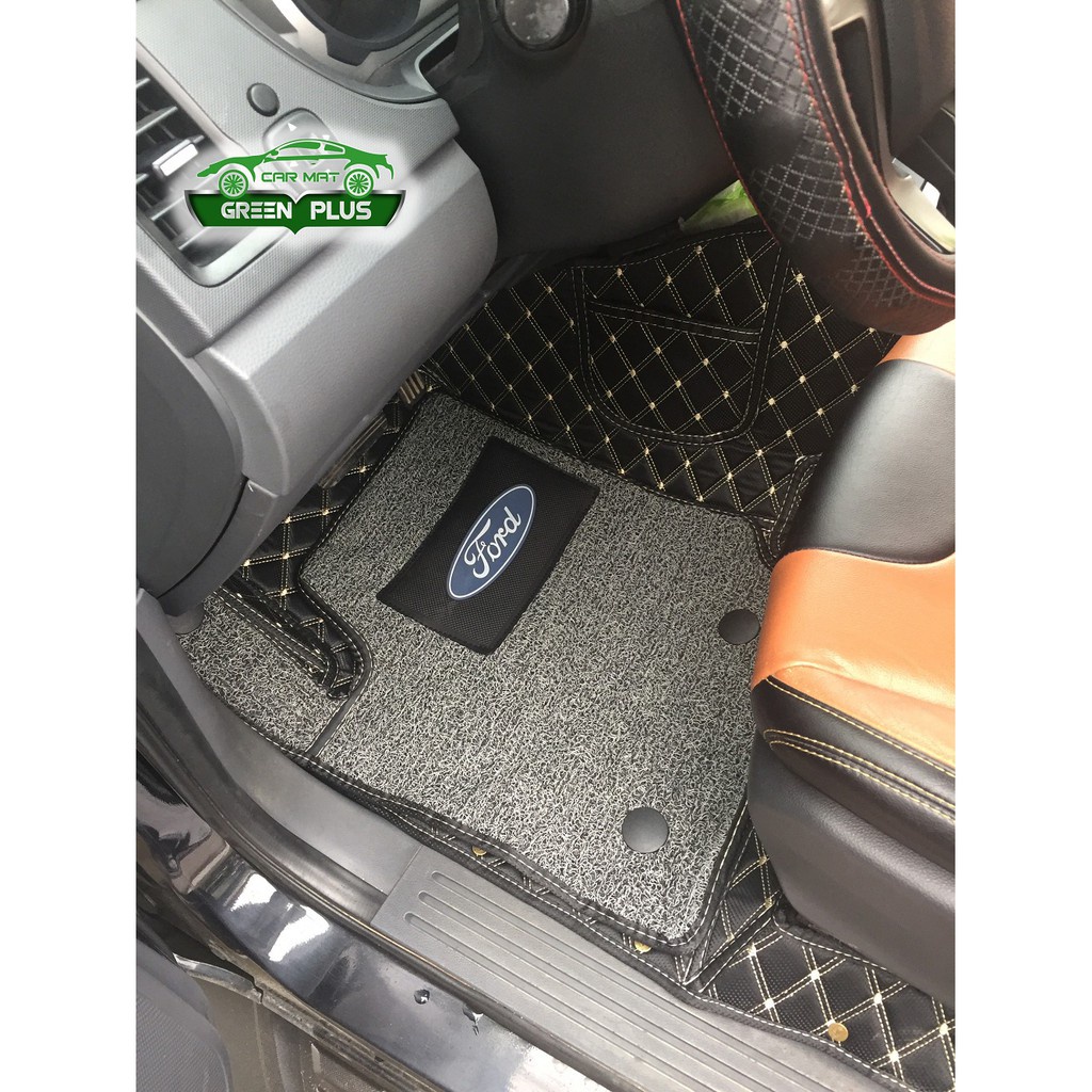 Thảm lót sàn ô tô 5D 6D Ford Ranger 2023, 2015-2022 chống nước, không mùi, phủ kín 90% sàn xe