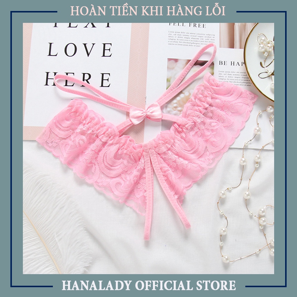 Quần lót lọt khe ren sexy, lọt khe hở đáy cột dây quyến rũ gợi cảm L016