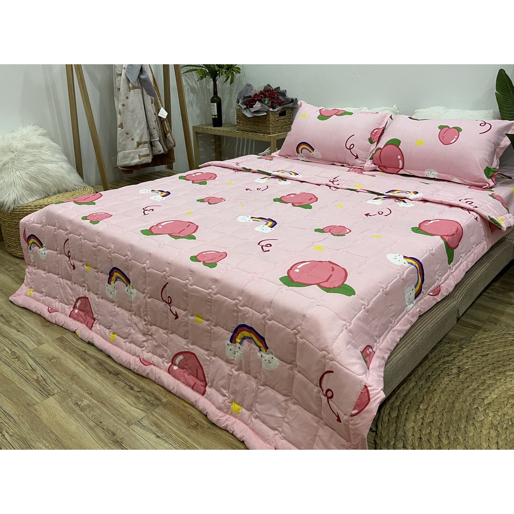 Bộ ga,gối chăn hè trần bông Emmibedding Store