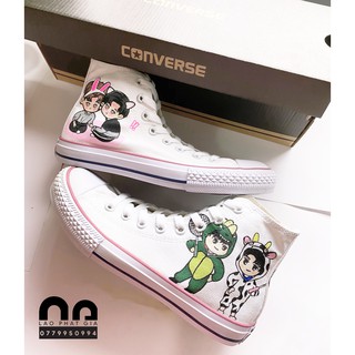 Giày vẽ tay couple mewgulf