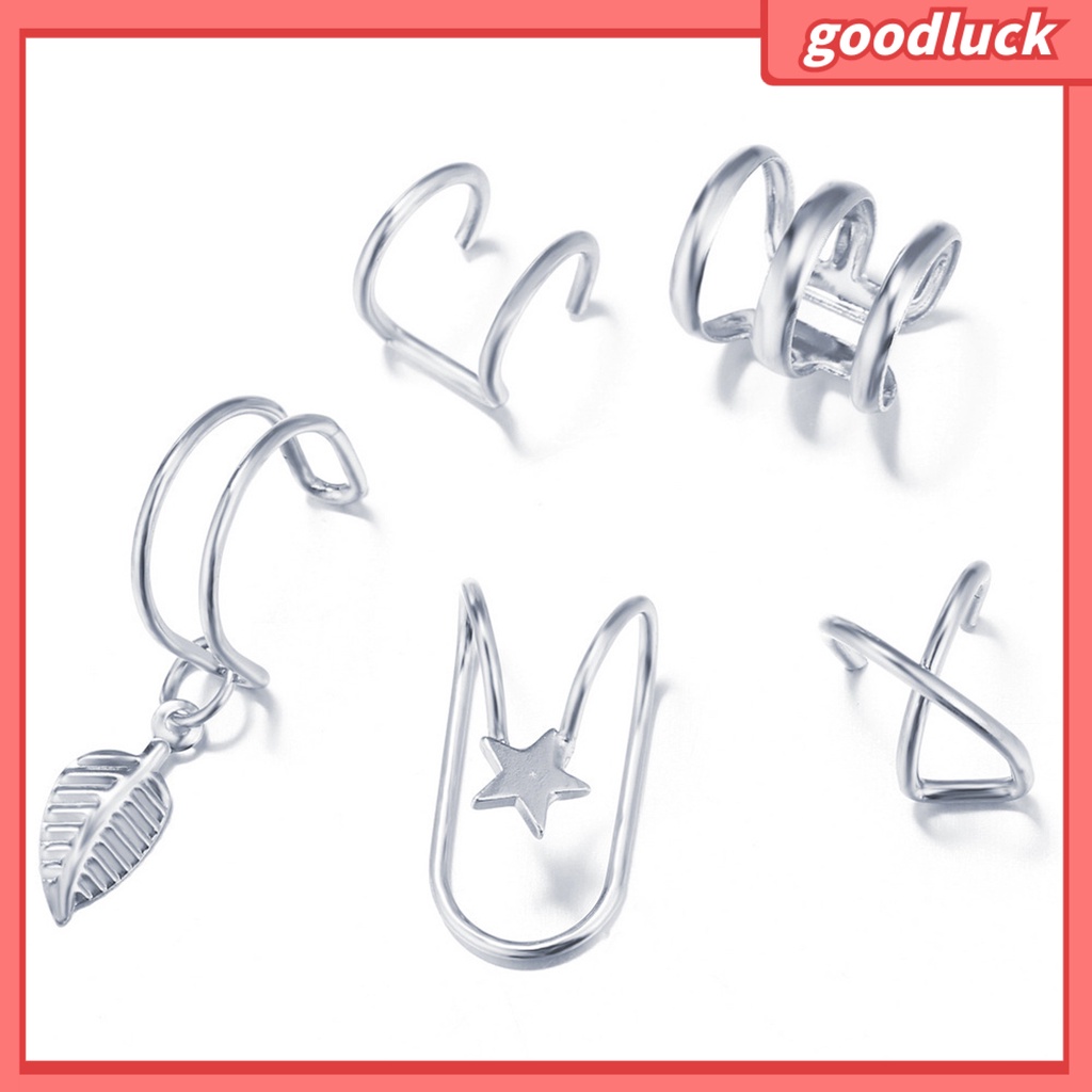 Set 5 Khuyên Tai Chữ C Cá Tính Cho Nữ