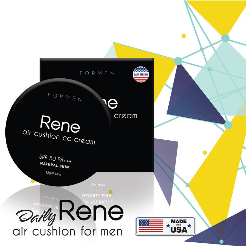 Daily Rene Air Cushion CC Cream SPF 50PA +++ For Men - Phấn Nước Che Khuyết Điểm Phiên Bản Hàng Ngày