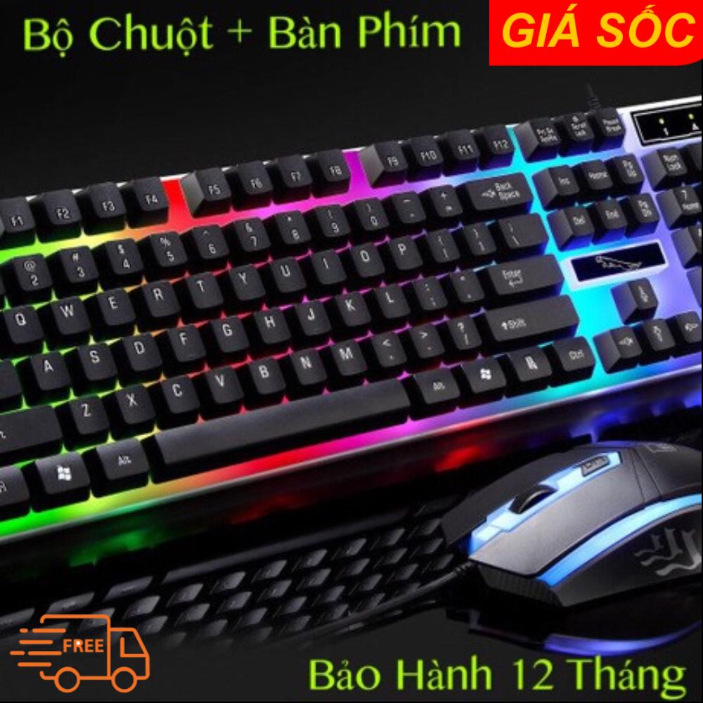 Bộ bàn Phím, Chuột Giả Cơ đèn LED 7 MÀU SIÊU ĐẸP GAMING G21 PRO 2019 , CHUYÊN CHƠI GAME