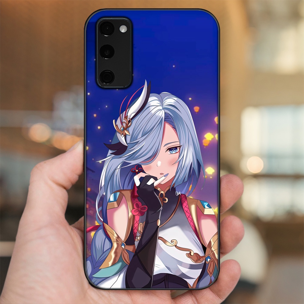 Ốp lưng Samsung S20 FE viền đen in hình Shenhe Genshin Impact