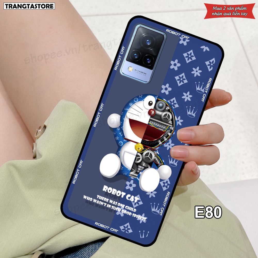 Ốp Vivo V21 5G in hình gấu Bearbrick,Metal Style,Doremon siêu dễ thương chất lượng