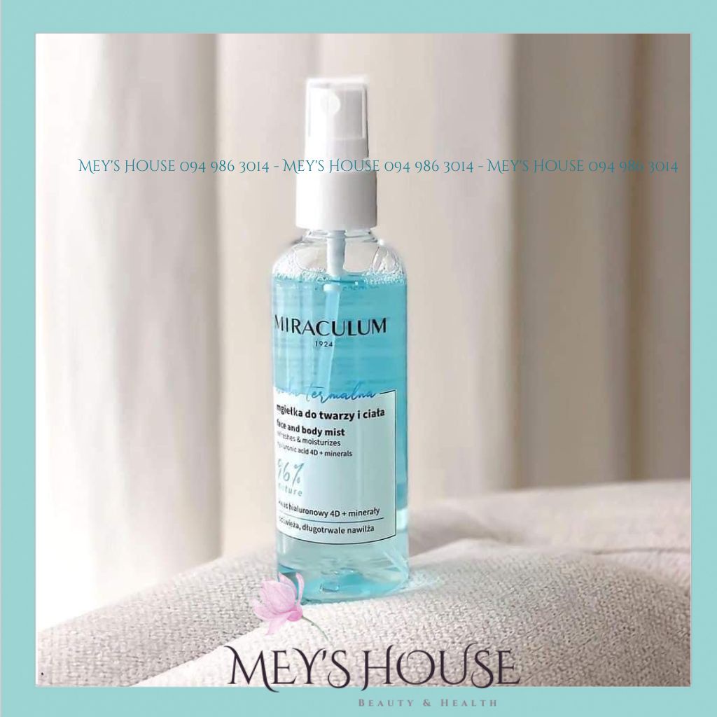 Toner Miraculum Thermal Water Face & Body Mist Dưỡng Ẩm Giúp Cân Bằng Da 200ml