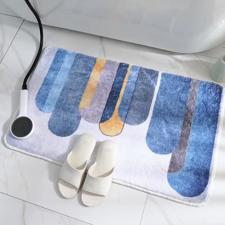Thảm lau chân trang trí lông cừu 3d đẹp chống trượt 40x60, thảm chùi chân cao cấp nhiều màu