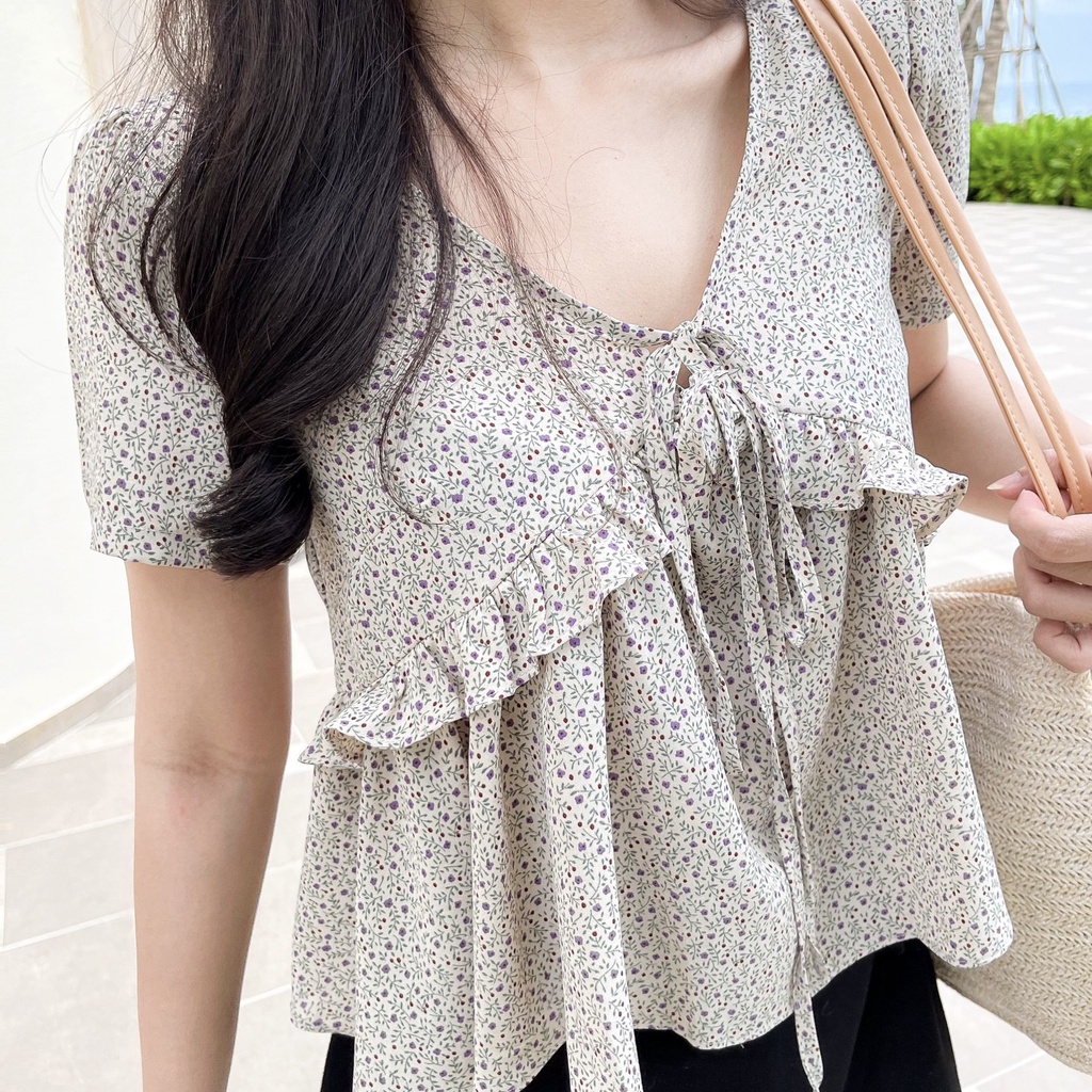 Áo MOCHI - Áo babydoll nơ ngực