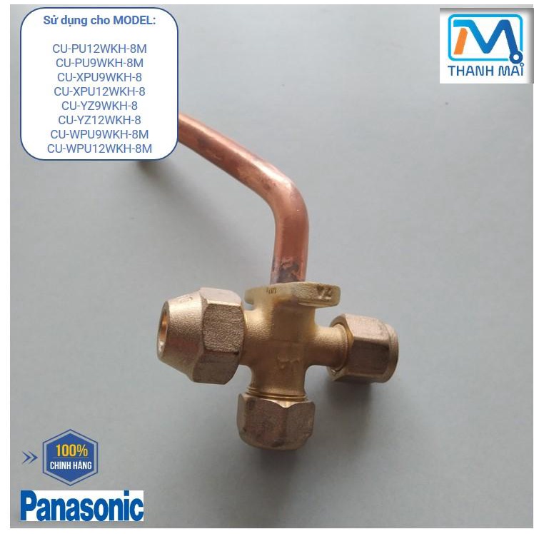 [Chính hãng] Van ba ngã dàn nóng điều hòa/Máy lạnh Panasonic Model CU-PU12WKH-8M CU-PU9WKH-8M CU-XPU