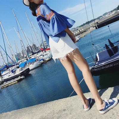 Quần Short Jeans gấu tua rua cá tính cho nữ | BigBuy360 - bigbuy360.vn