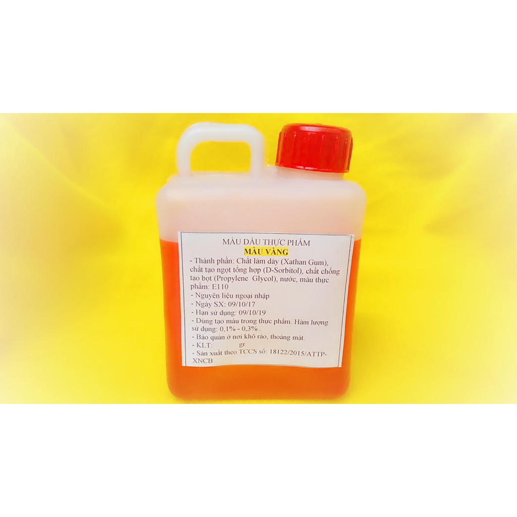 Màu thực phẩm gốc dầu 500gr