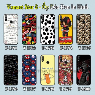 Ốp lưng Vsmart Star 3 dẻo đen in hình Nhiều Mẫu Phần A