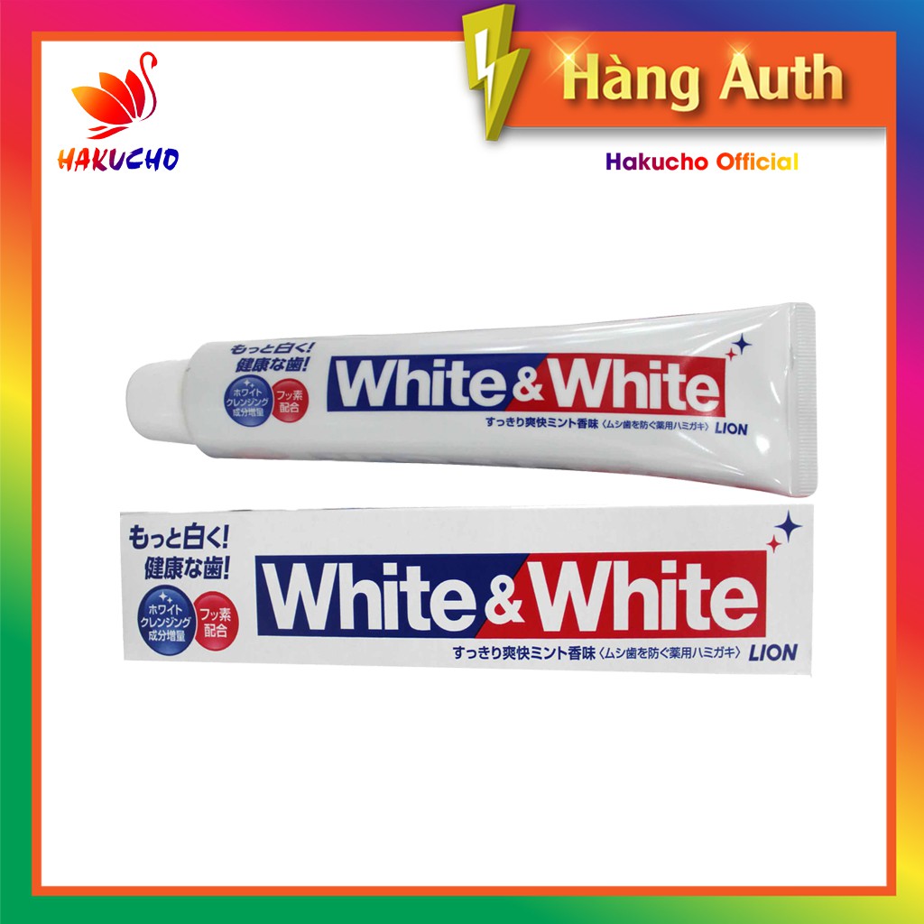 Kem Đánh Răng White & White Lion 150gr Nhật Bản