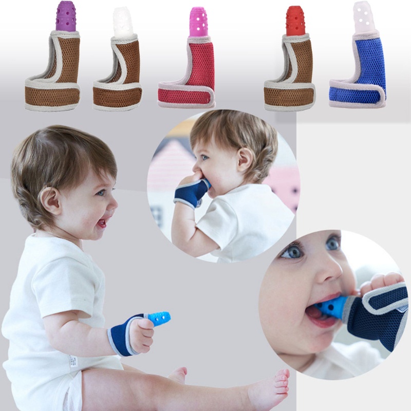 Găng tay silicone chống ngậm cho bé