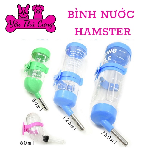 Bình nước cho Hamster, Thỏ, Bọ ú, Sóc - YÊU THÚ CƯNG