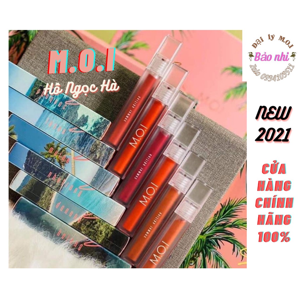 SON KEM M.O.I HỒ NGỌC HÀ NEW 2021 ,LÌ , MỀM MÔI , KHÔNG CHÌ ,NHẸ , MỎNG MỊN  LÂU TRÔI , CHÍNH HÃNG