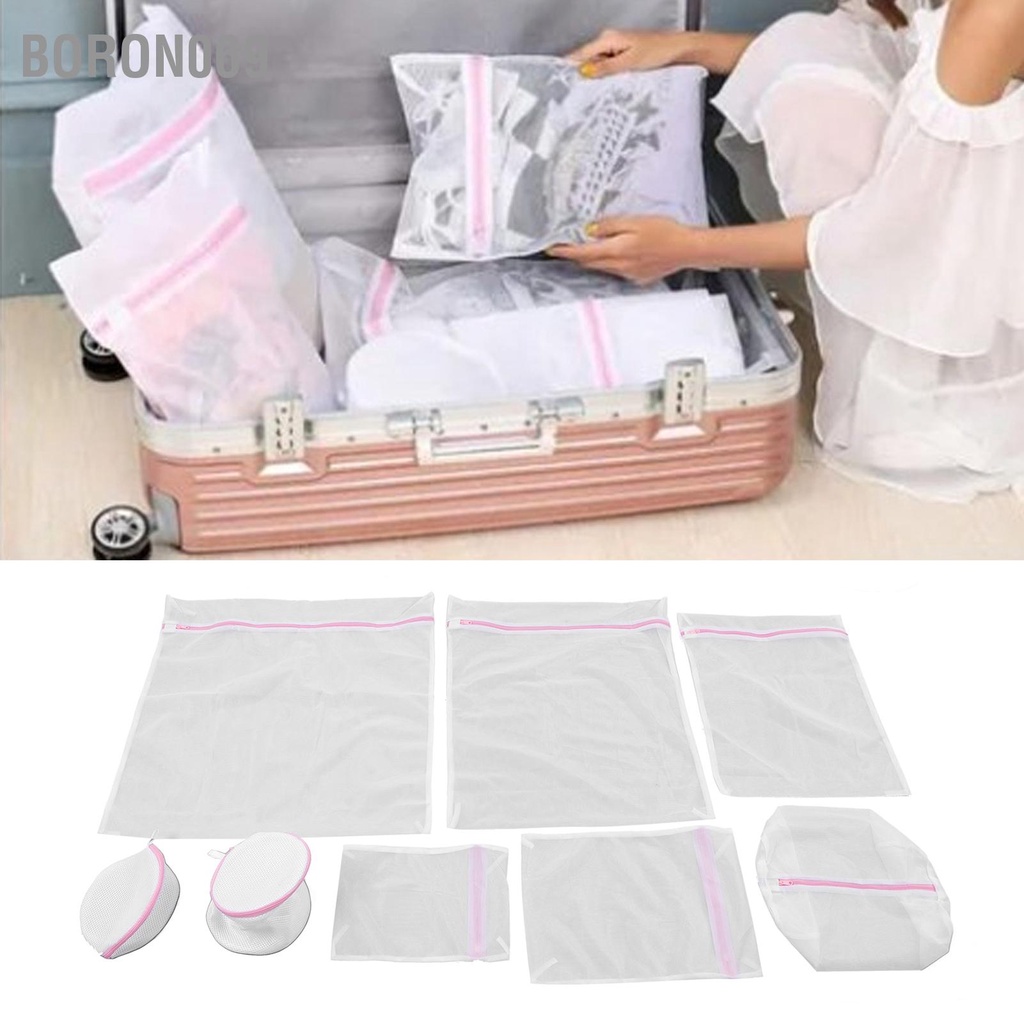 8 cái Túi Giặt Lưới Đa Chức Năng Có Thể Tái Sử Dụng Bền Cho Du Lịch Nhà Boron069