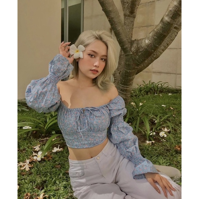 Áo nhún ngực tay phồng KARA TOP