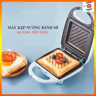 Máy kẹp nướng bánh mì, humberger, sandwich, rán trứng, nướng thịt 2 mặt mini đa năng Jen.S