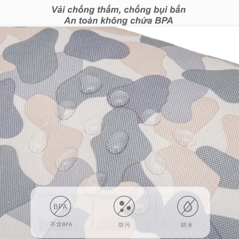 Balo bỉm sữa đa năng cho mẹ và bé đi ra ngoài có ngăn giữ nhiệt bình sữa, chống nước, mẫu mới 2022 kích thước 41x24x16cm