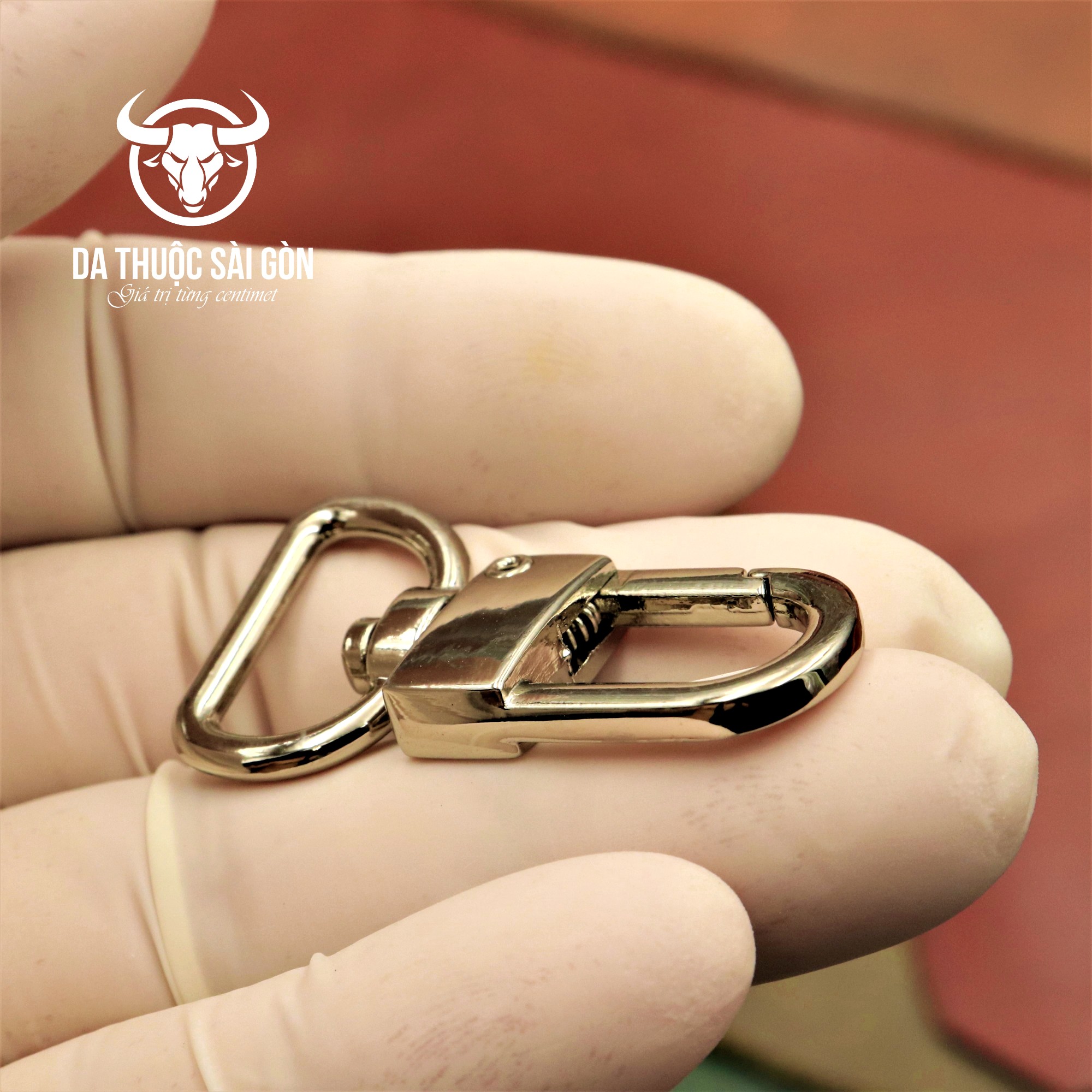 Móc chó cao cấp màu trắng niken - Cam kết không bay màu, không rỉ sét - Làm túi handmade