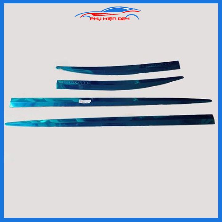 Bộ ốp nẹp sườn Cerato 2019-2020-2021-2022 mạ crom trang trí làm đẹp xe