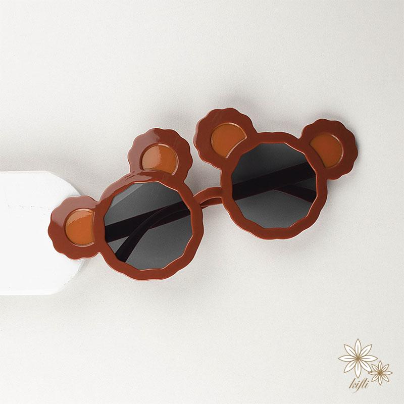 Kính Mát Chống Nắng Hình Tai Gấu Dễ Thương Cho Bé Gái