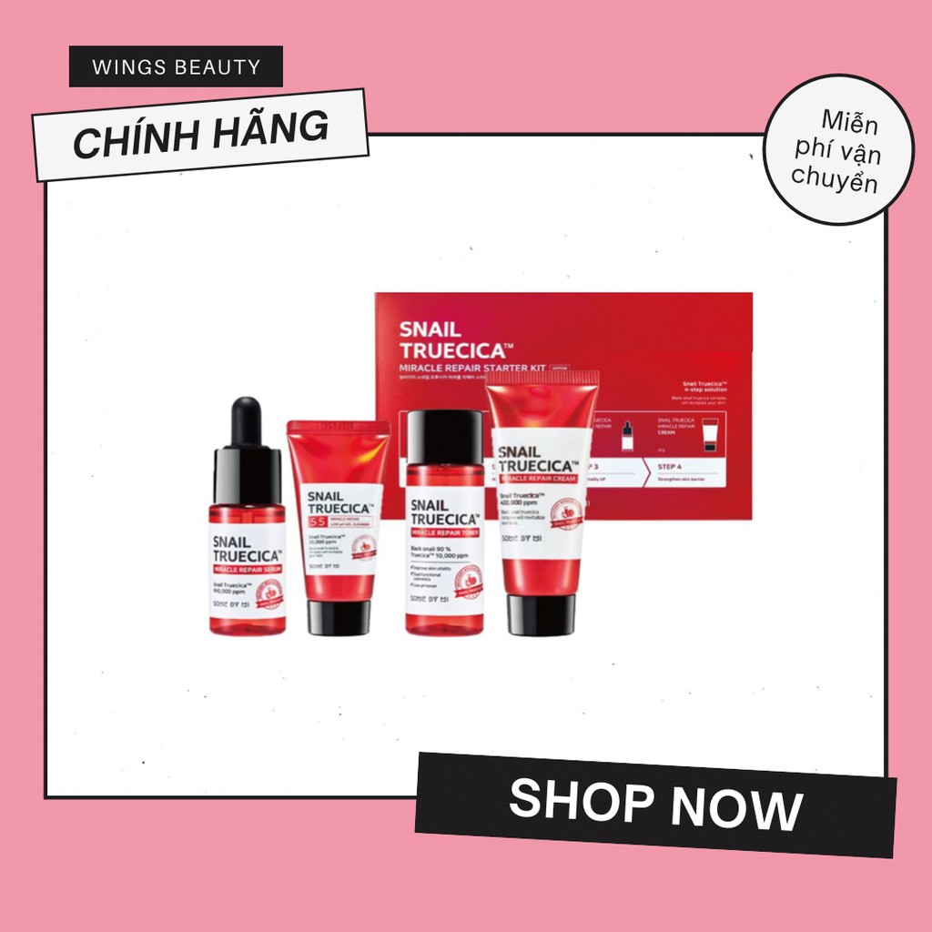 Bộ chăm sóc da SOME BY MI Snail Truecica Miracle Repair Starter Kit (Limited Edition)