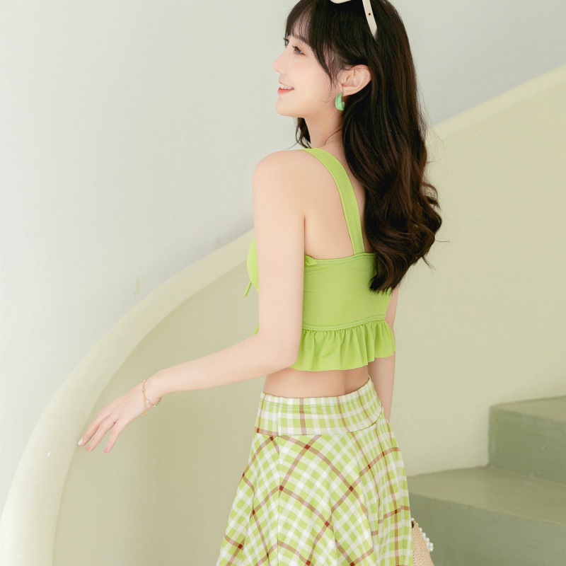 Set Đồ Tắm Họa Tiết Ca Rô Phong Cách Nhật Bản Dành Cho Nữ | BigBuy360 - bigbuy360.vn