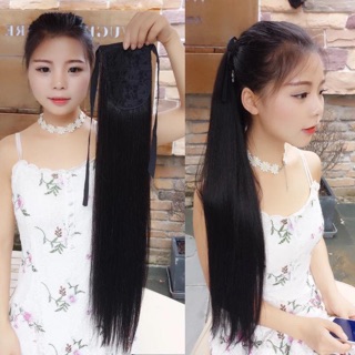 Tóc cột thẳng suôn dài 60cm