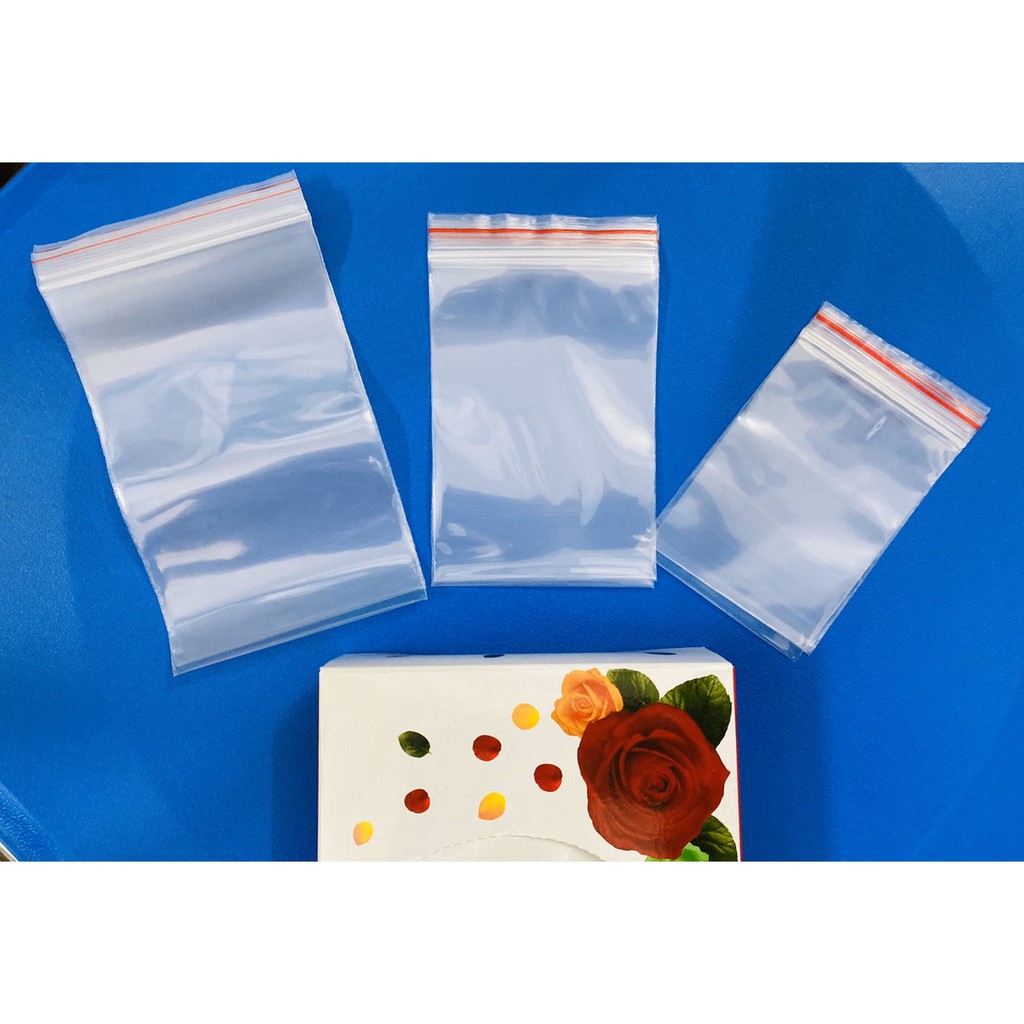 TÚI ZIP / BAO ZIP./ TÚI ZIP CHỈ ĐỎ NHỰA PE AN TOÀN - TIỆN DỤNG