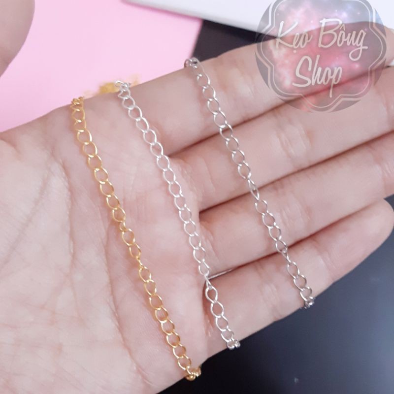Dây xích nối vòng tay, móc khoá, làm phụ kiện handmade...