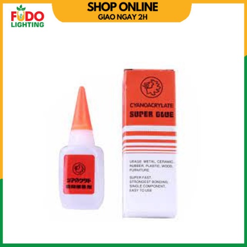 Keo Dán Mica 502 Cyanoacrylate Không tạo Khói (Sư Tử Cam)