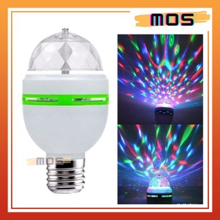Bóng đèn led xoay 7 màu mos shop