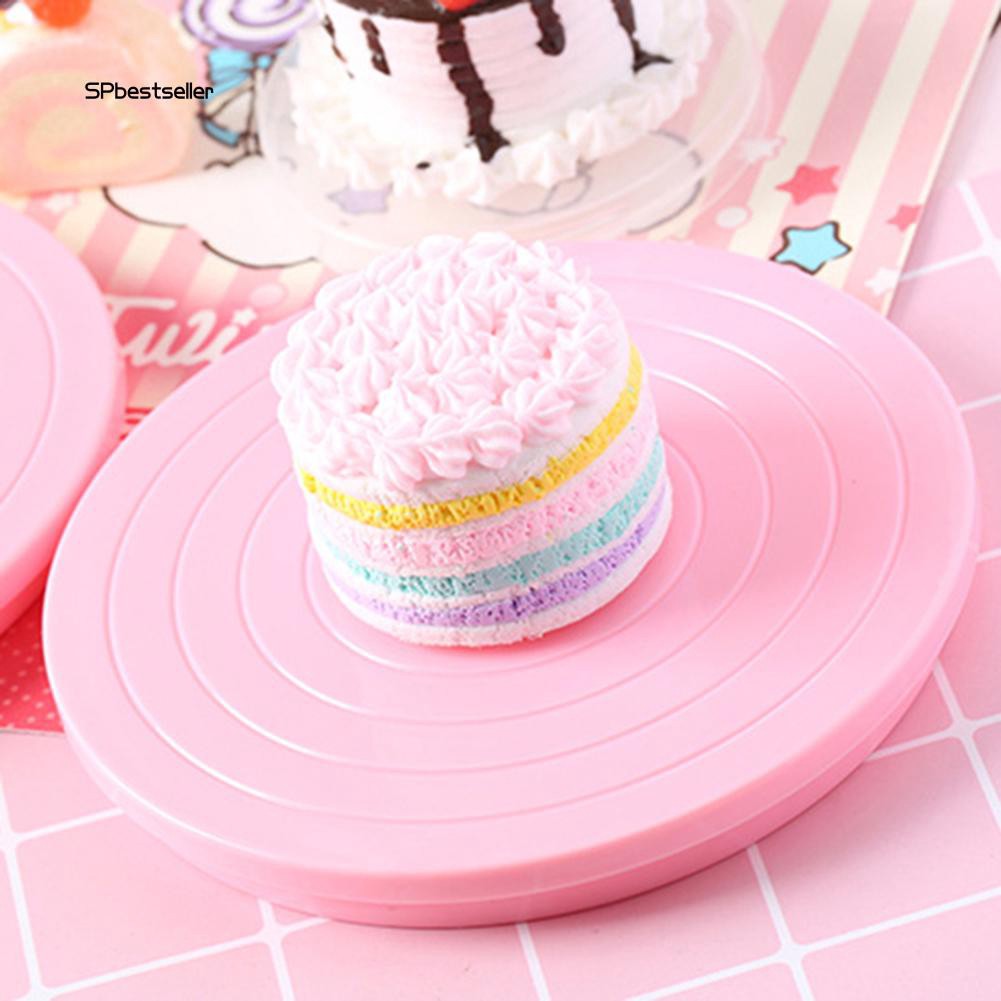Bàn Xoay Làm Bánh Hình Tròn Bằng Nhựa Kích Thước 14Cm Tiện Dụng