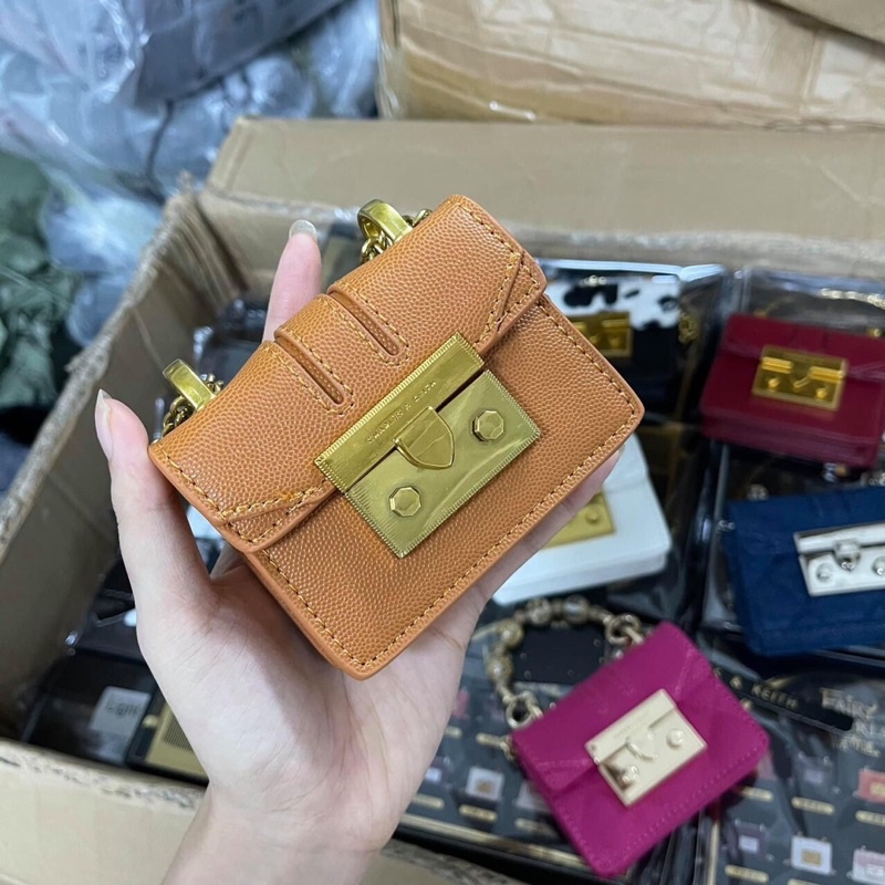 Có Sẵn 8 Màu - Túi Đeo Chéo Cnk Quỳnh Mini Full box