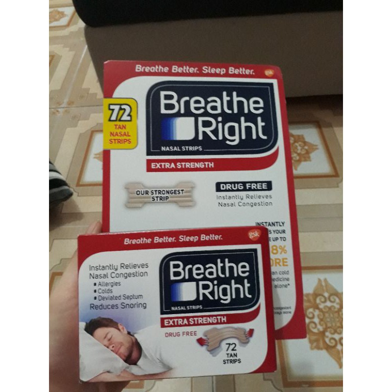 miếng dán BREATHE RIGHT 72 MIẾNG CỦA MỸ