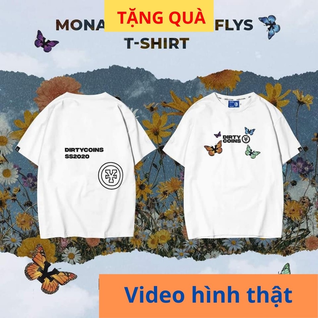 Áo thun tay lỡ Unisex DIRTY Form rộng, mặc đi học đi chơi du lịch, thấm hút mồ hôi mềm mịn thoáng mát