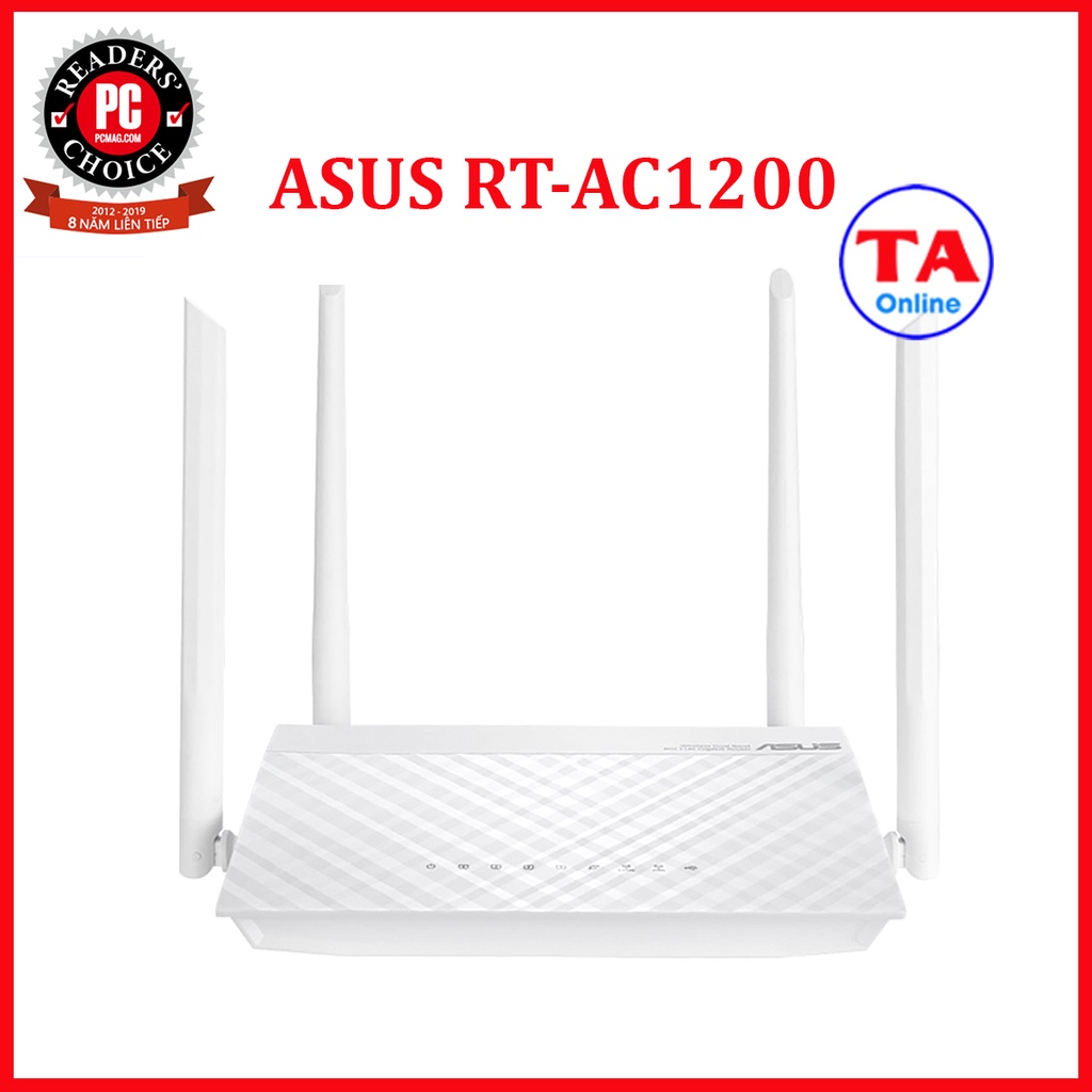 Router WiFi ASUS RTAC1200 Tốc độ 1200Mbps có 4 Anten 5dbi