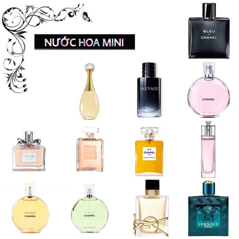 [MINI 7,5-10ML] Tổng hợp nước hoa mini các hãng_Nươc Hoa Chanel, Nước hoa nữ_Full Box Hàng Chính Hãng