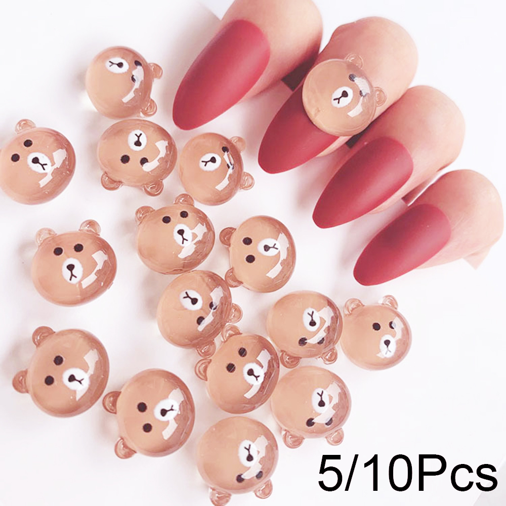 Bộ 5 / 10 Phụ Kiện 3d Trang Trí Móng Tay Xinh Xắn